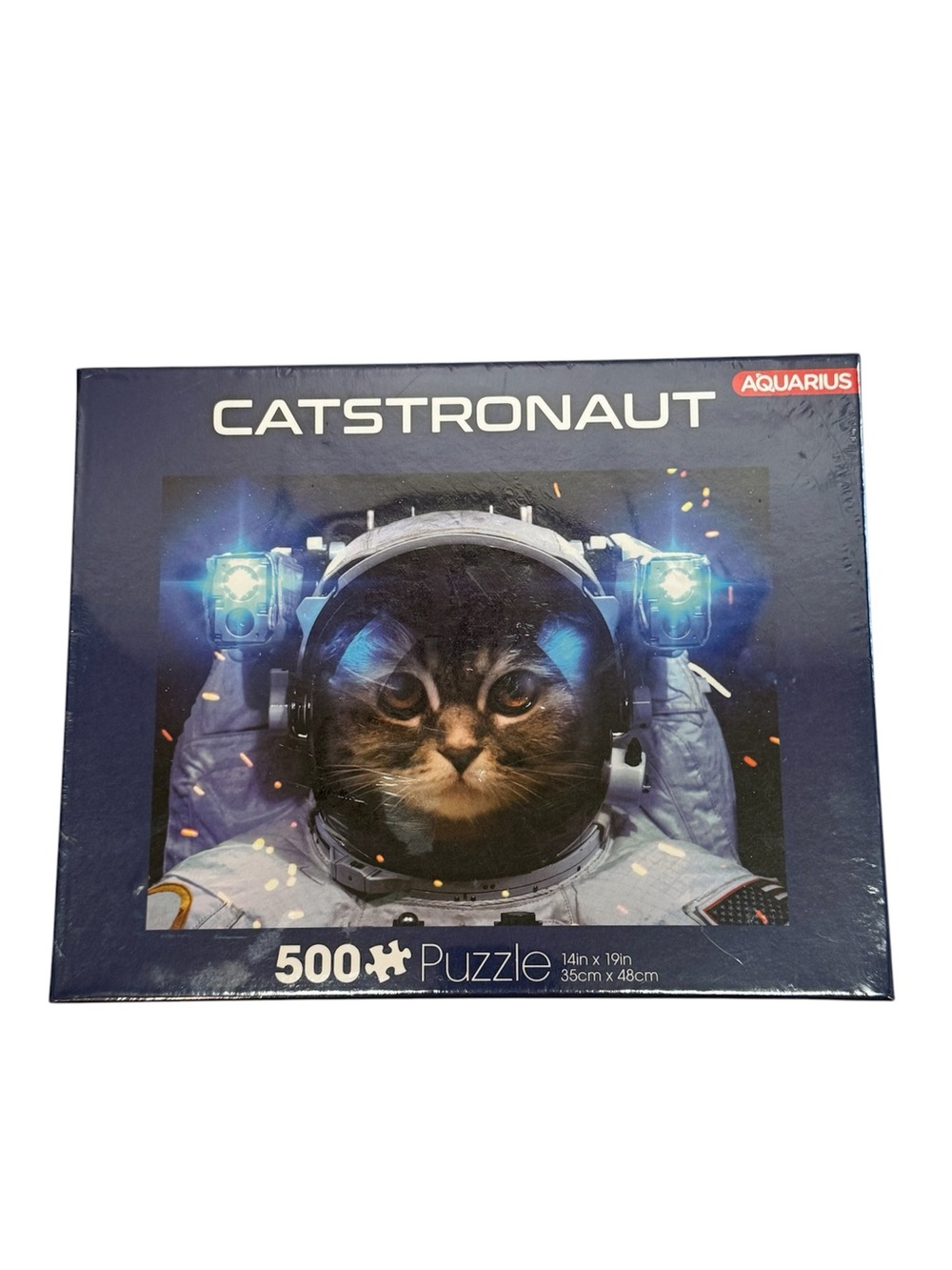Aquarius Catstronaut 500 Piece Puzzle Space Cat New Sealed Box
